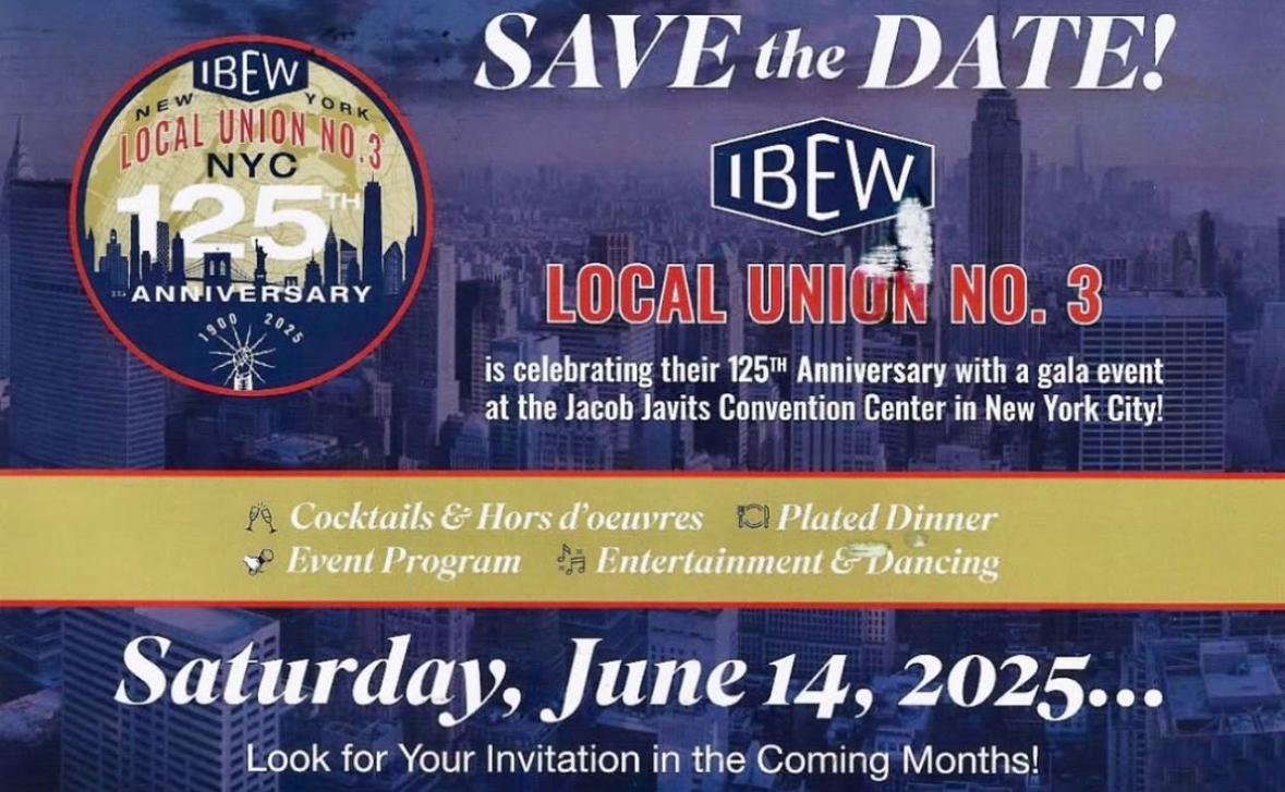 Celebrating the 125th anniversary of Local Union