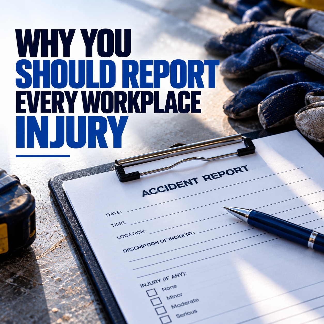 Why You Should Report Every Workplace Injury — Even Minor Ones